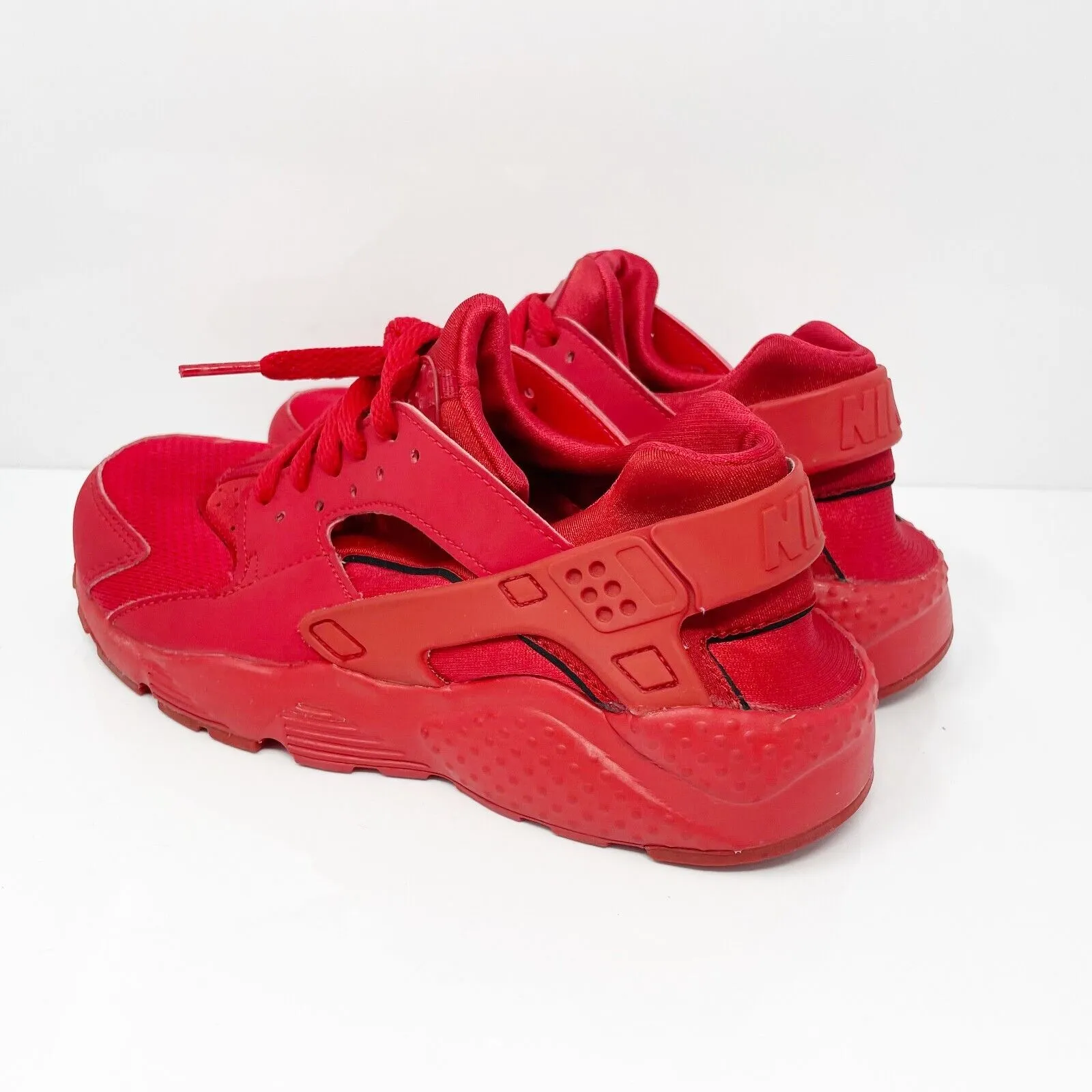 Nike Boys Air Huarache Run 654275-600 Red Casual Shoes Sneakers Size 5Y