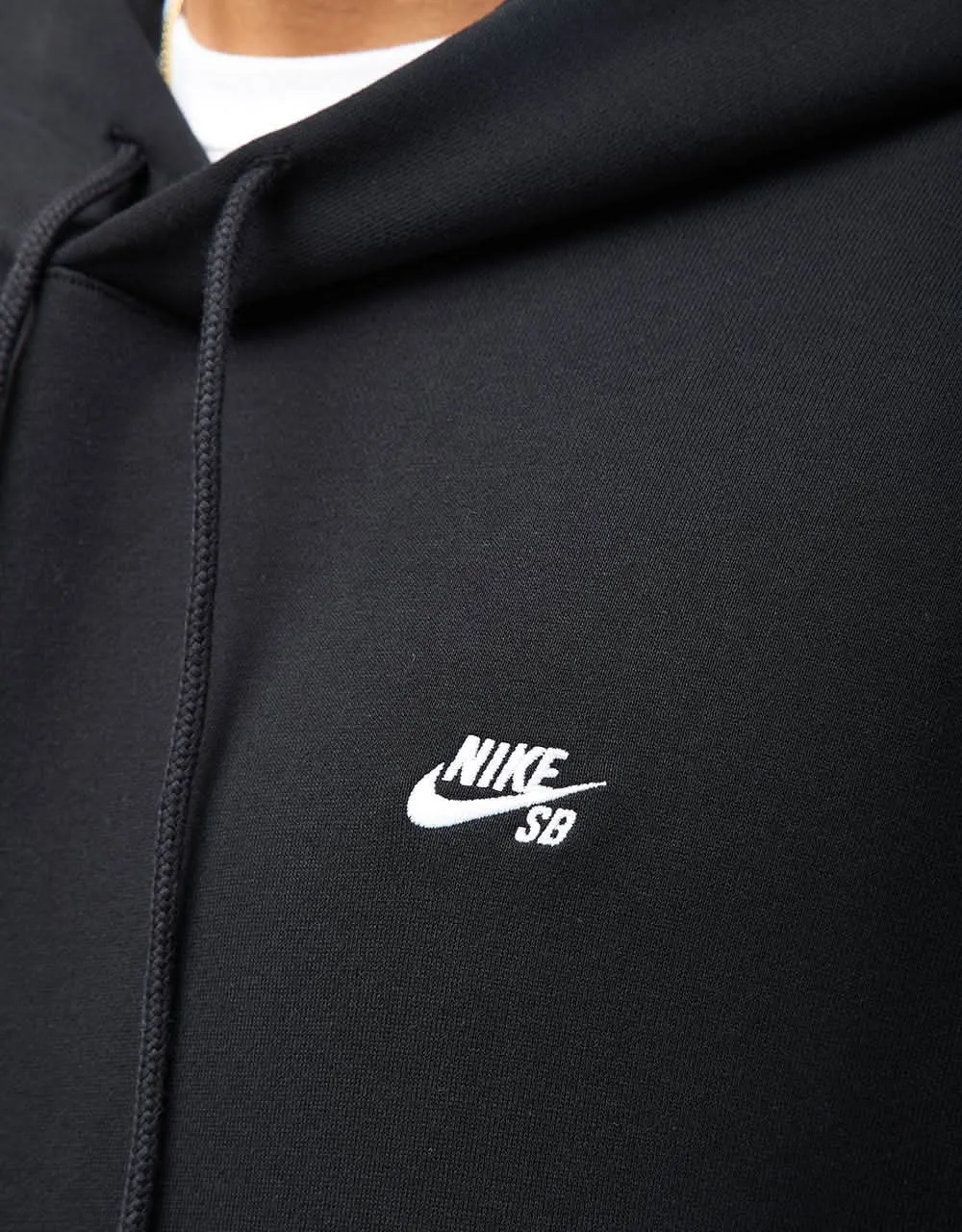 Nike SB Essential Logo Pullover Hoodie - Black/White