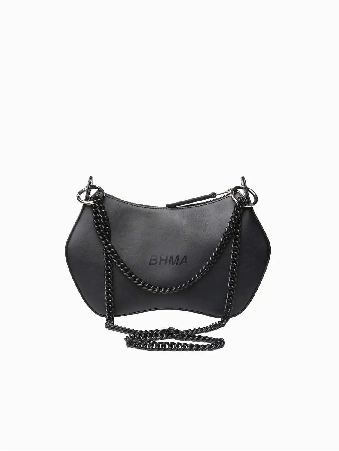 Noir BHMA Vegan Corn Leather Crossbody | Black