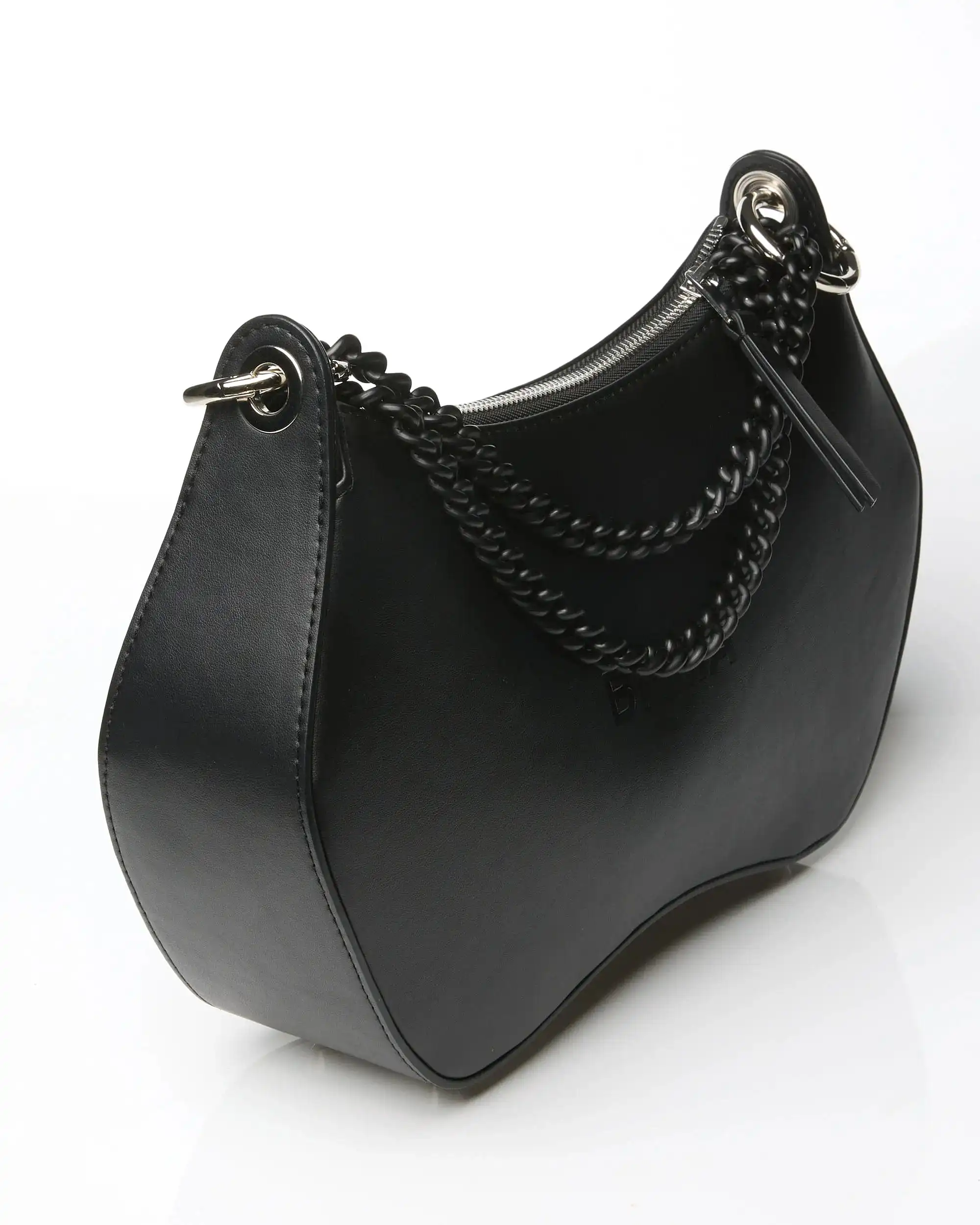 Noir BHMA Vegan Corn Leather Crossbody | Black