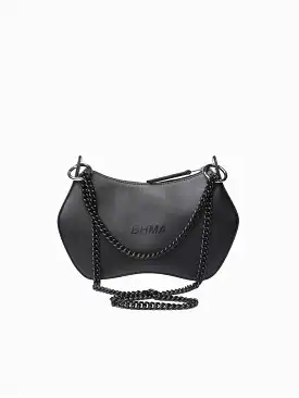 Noir BHMA Vegan Corn Leather Crossbody | Black