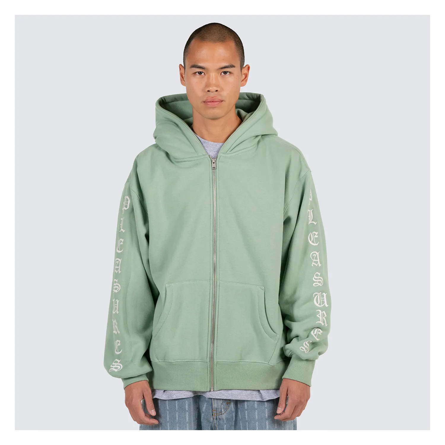 OE Zip Up Hoodie - Matcha