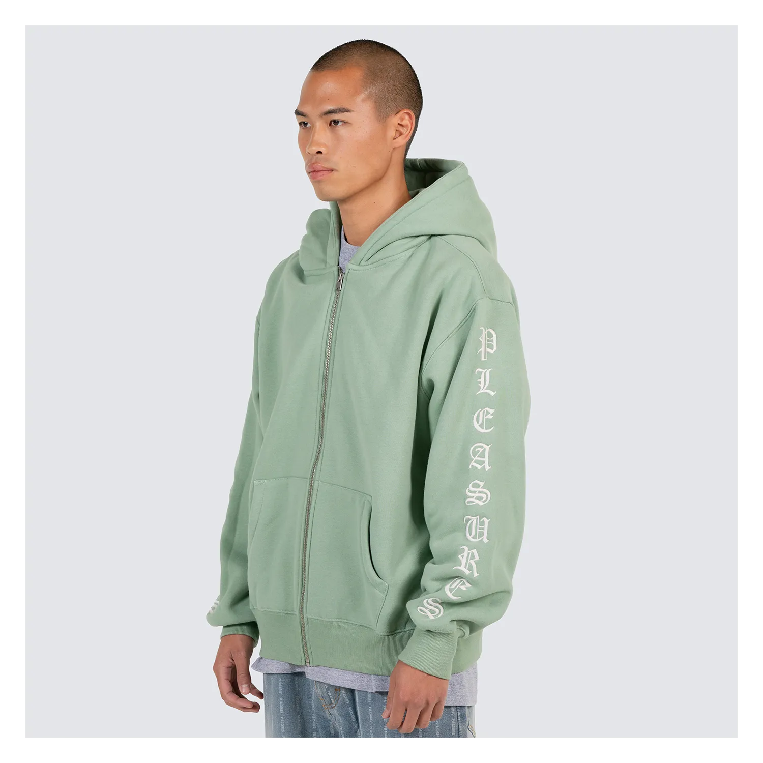 OE Zip Up Hoodie - Matcha