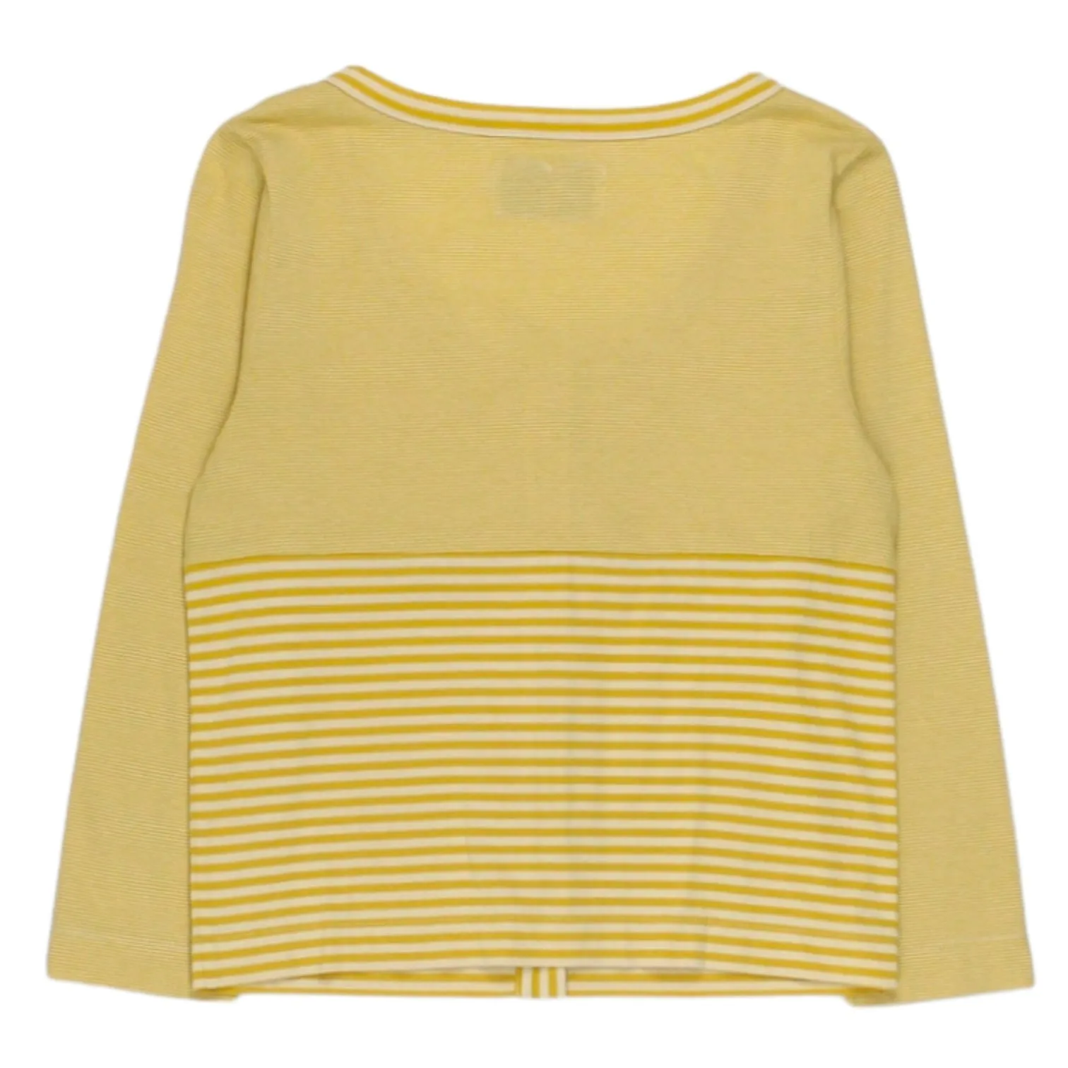 Olive & Orange Yellow Stripe Pleat Cardigan