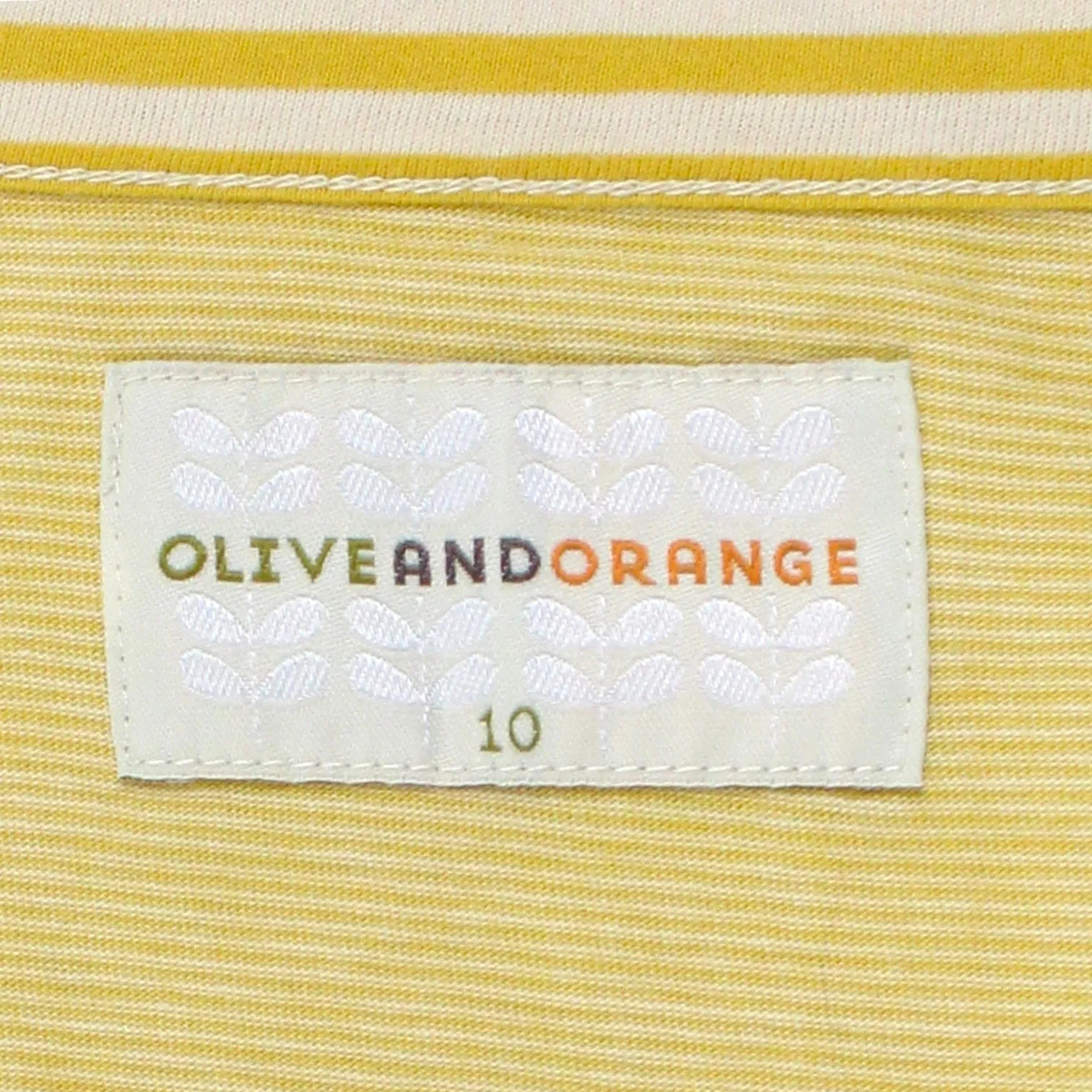 Olive & Orange Yellow Stripe Pleat Cardigan