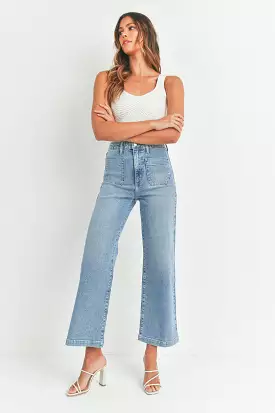 Paige Wide Leg Jeans Light