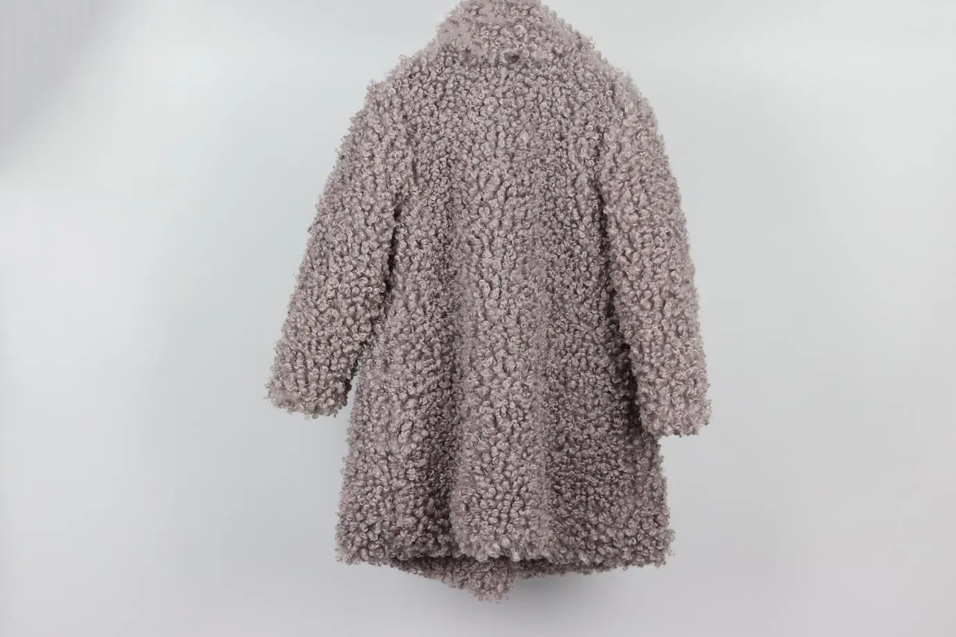 PAN CON CHOCOLATE KIDS GIRLS FAUX SHEARLING COAT 6 YEARS