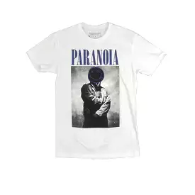 PARANOIA TEE WHITE/NAVY