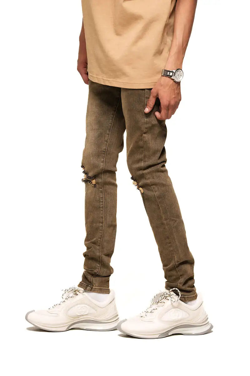 PHEELINGS MENTALLY ELSEWHERE SKINNY DENIM (BROWN)