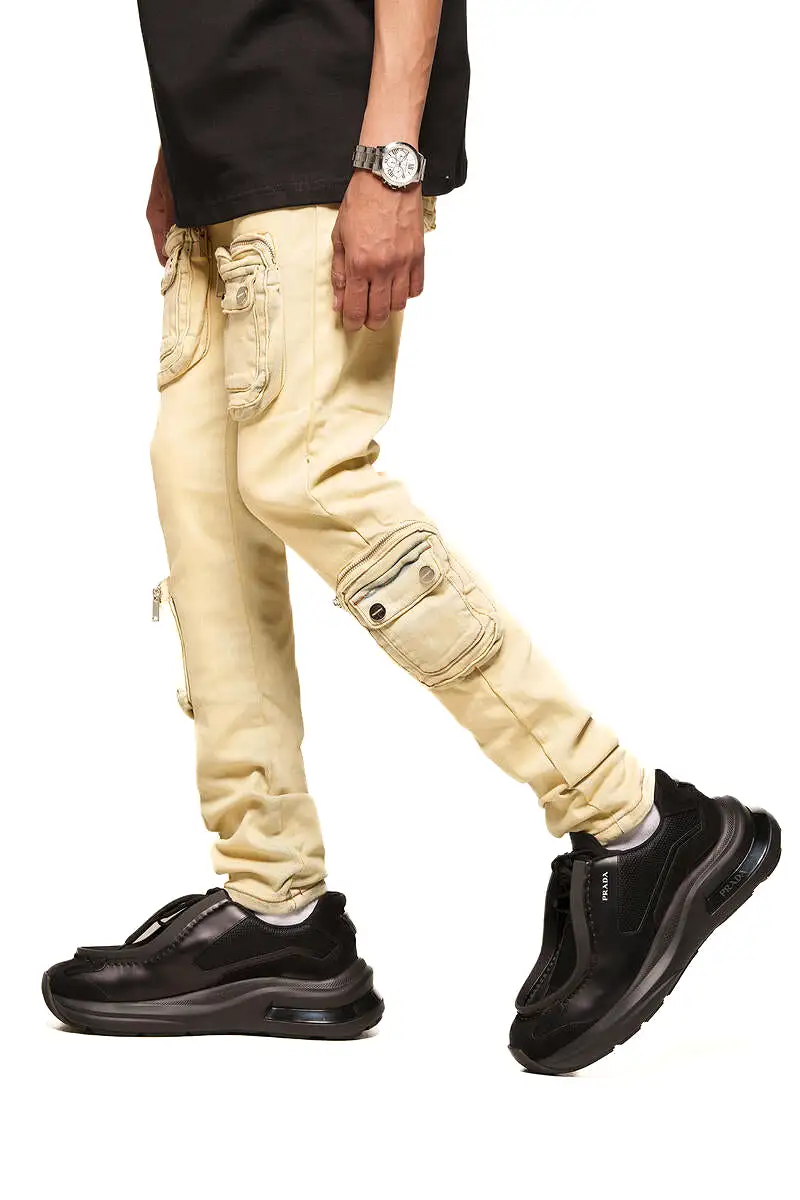 PHEELINGS TIME DON'T WAIT CARGO SKINNY DENIM (SAND BLUE)