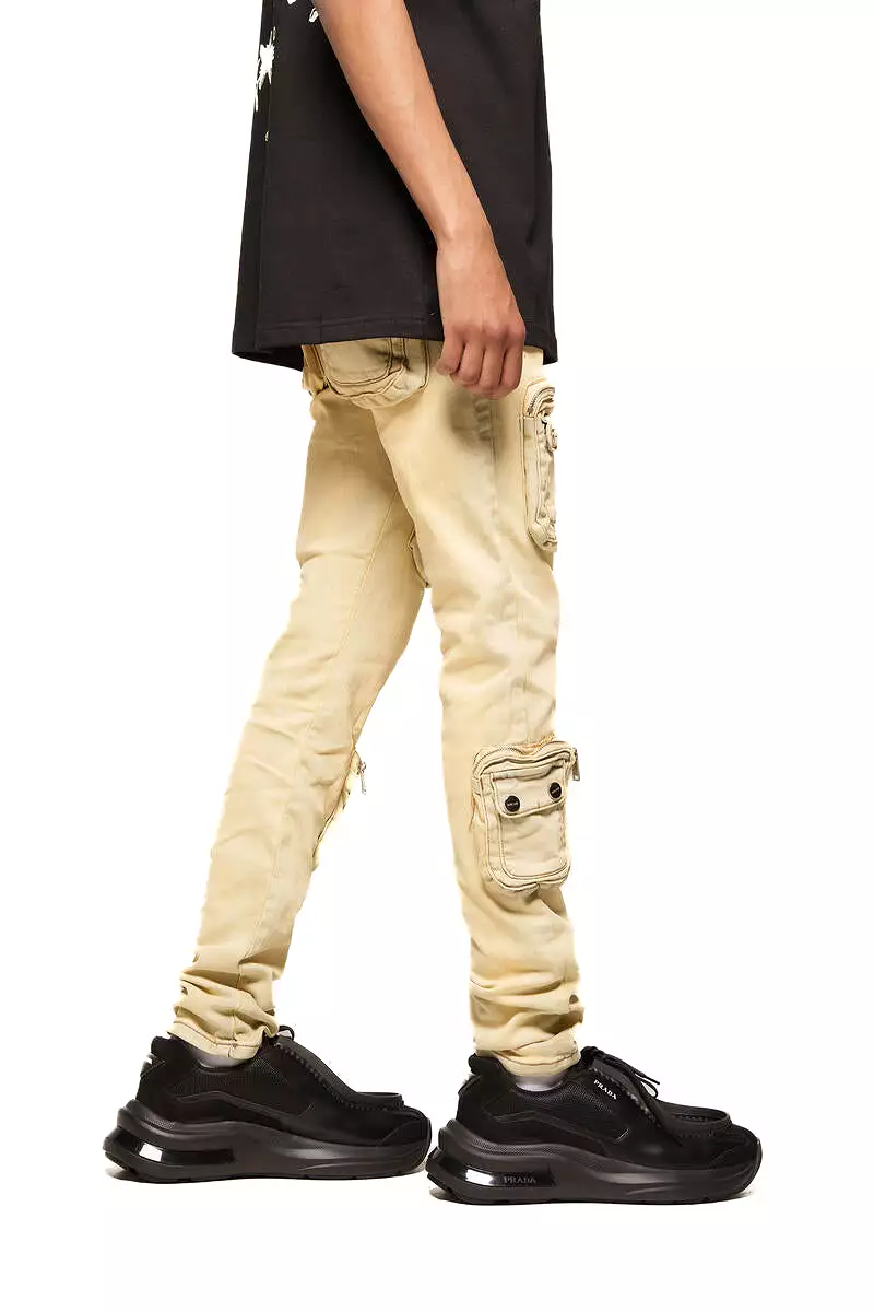 PHEELINGS TIME DON'T WAIT CARGO SKINNY DENIM (SAND BLUE)