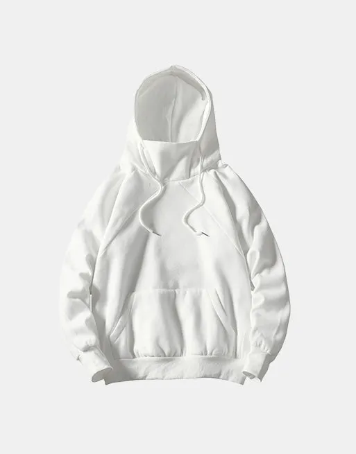 Plain Rivet Pullover Hoodie