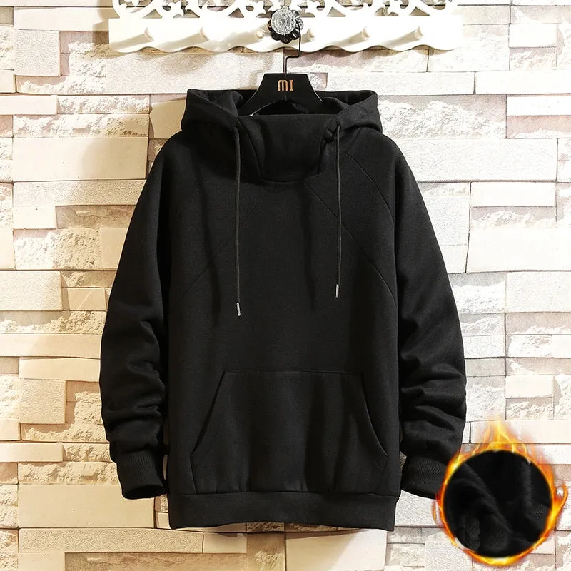 Plain Rivet Pullover Hoodie