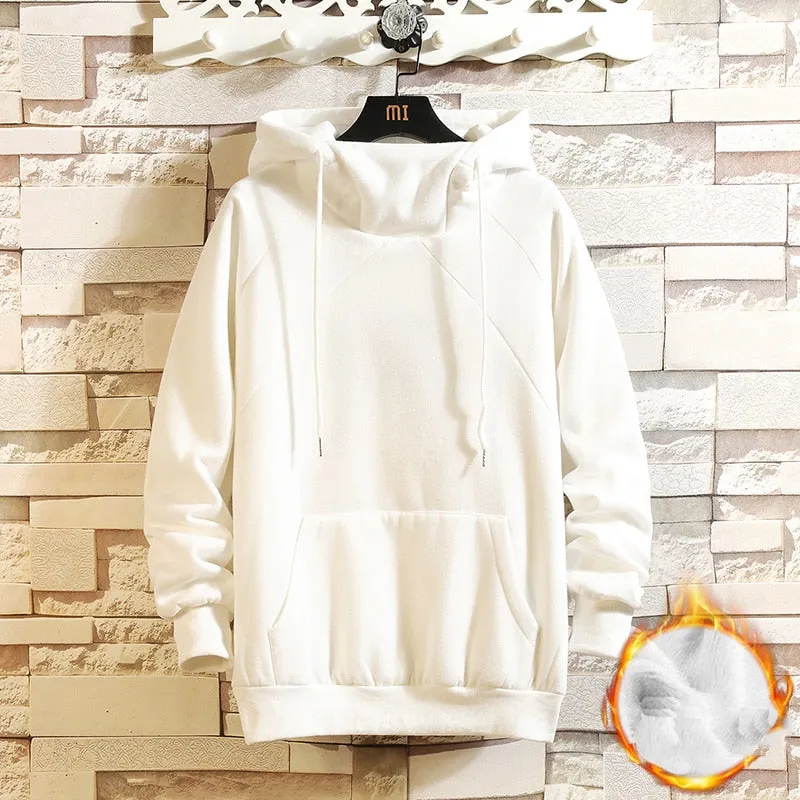 Plain Rivet Pullover Hoodie