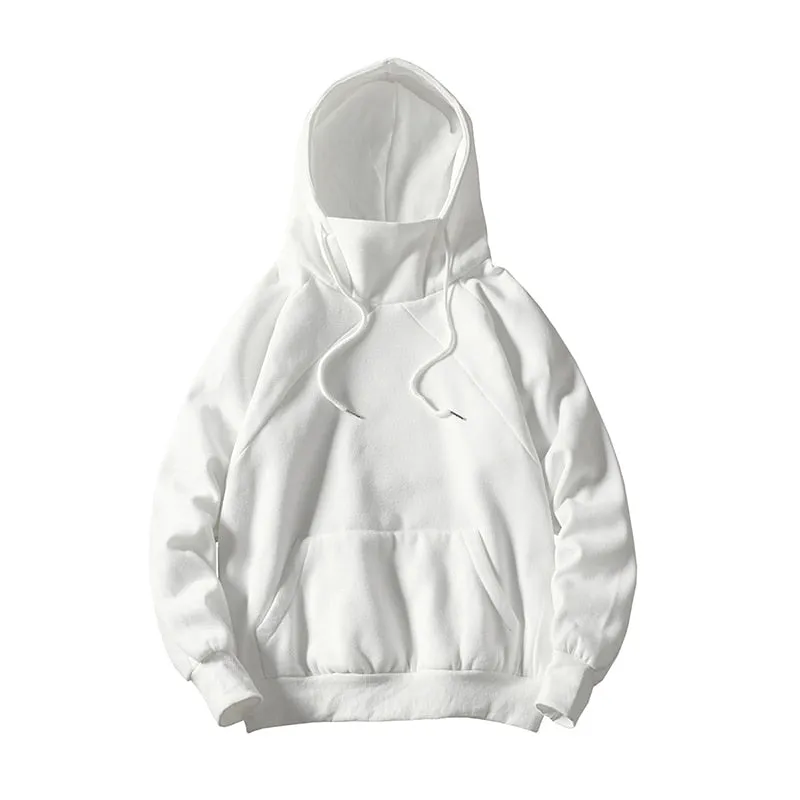 Plain Rivet Pullover Hoodie