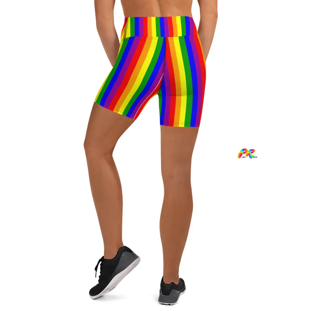 Pride High-Waist Yoga Shorts