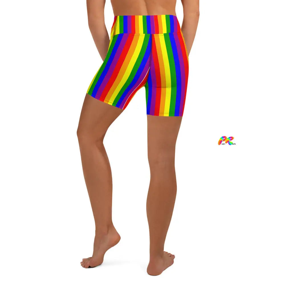 Pride High-Waist Yoga Shorts