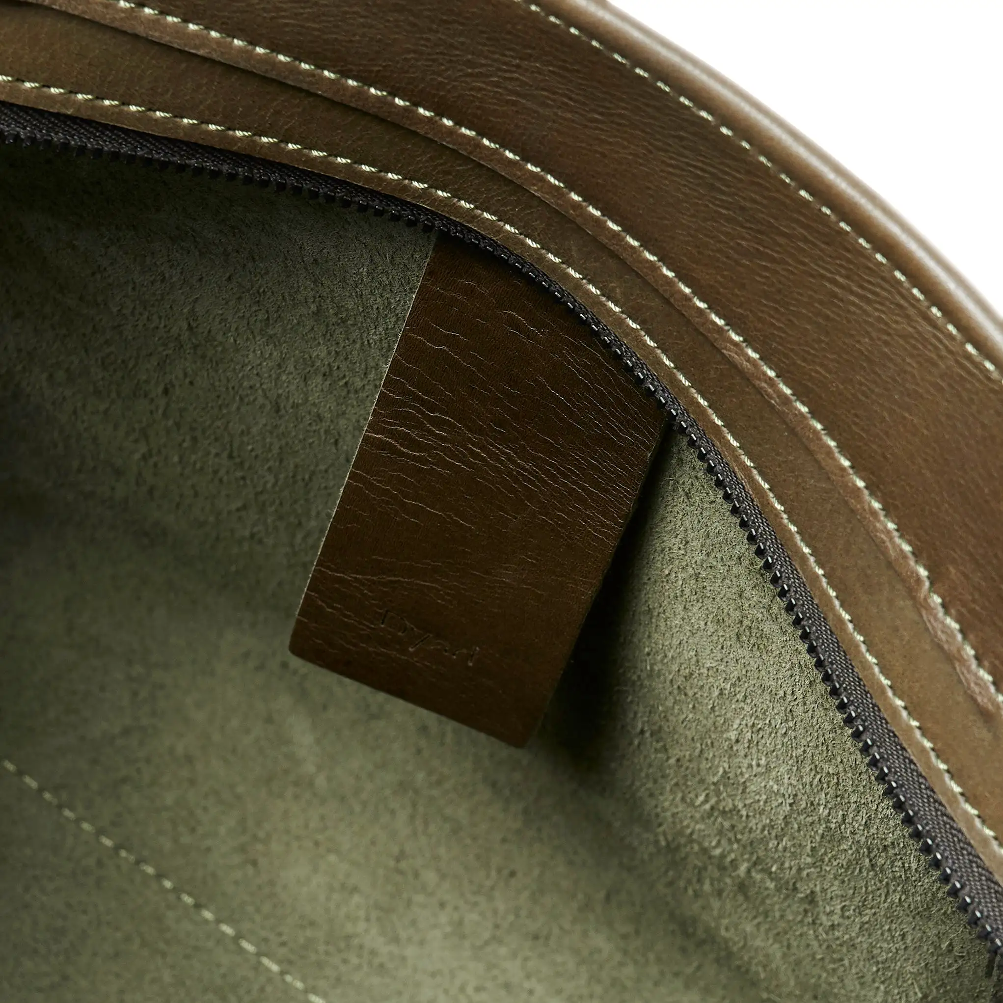 Project Dyad || Olive Inner small pocket Zipper Tote Bag