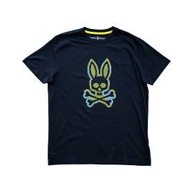 Psycho Bunny Apple Valley High Density Graphic Tee (Navy)