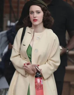 Rachel Brosnahan The Marvelous Mrs.Maisel Beige Coat - ujackets