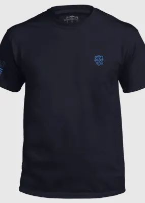 Shield Republic Father Figure Tee | Navy