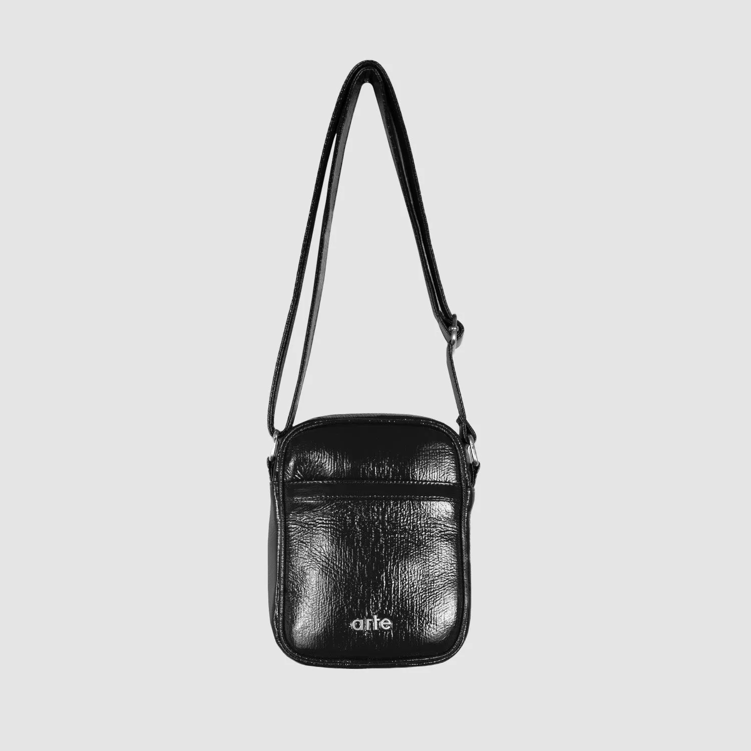 Shiny Crossbody Bag - Black