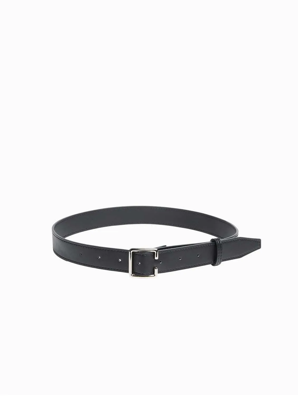 Sleek Vegan Corn Leather Belt | Black