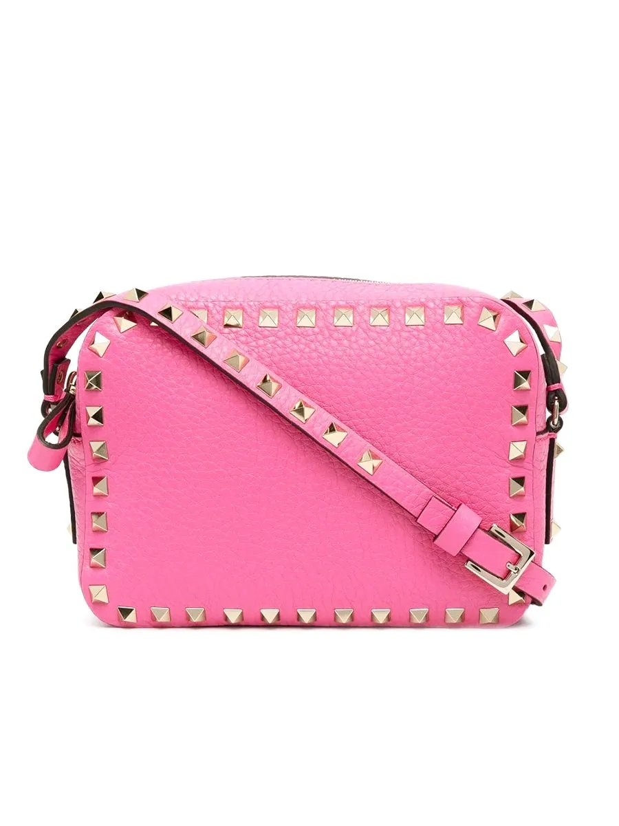 Small Rockstud Calfskin Crossbody Bag