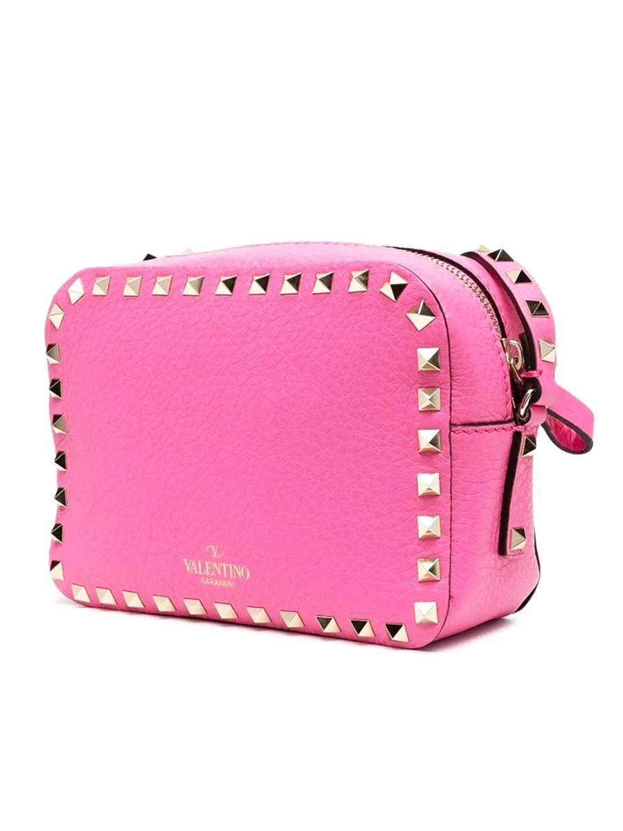 Small Rockstud Calfskin Crossbody Bag