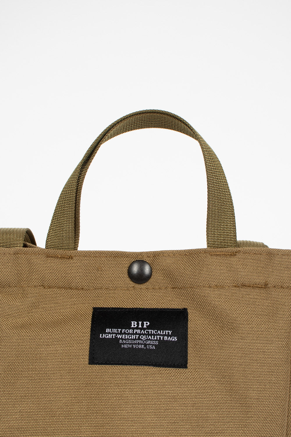 Small Side Pocket Tote Khaki