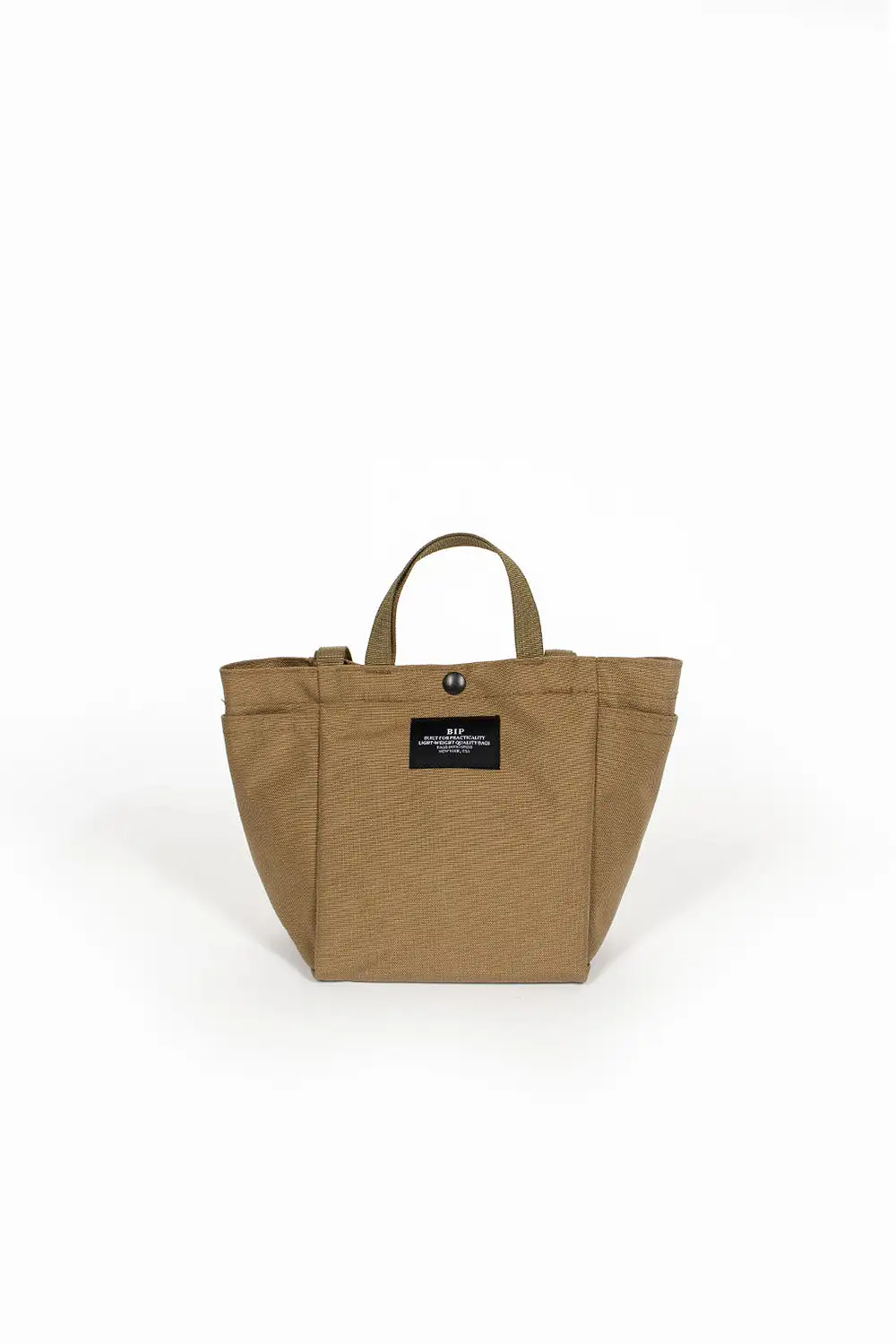 Small Side Pocket Tote Khaki