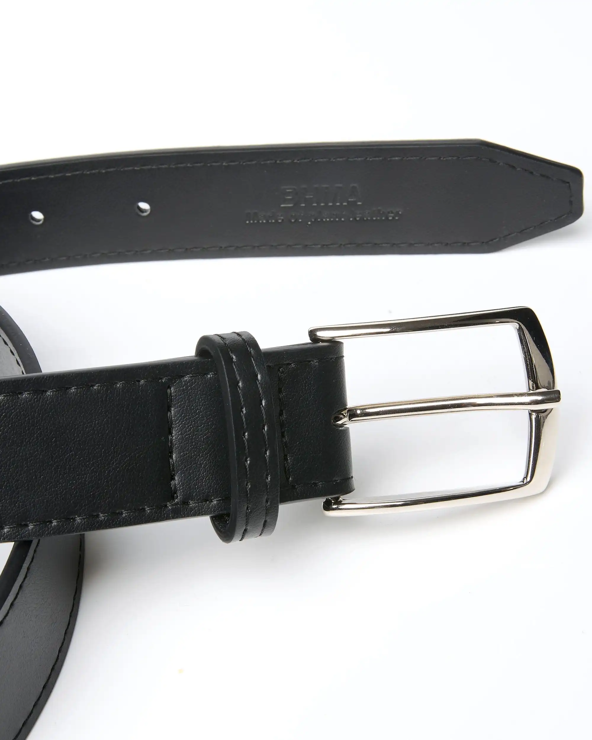 Stark Vegan Corn Leather Belt | Black