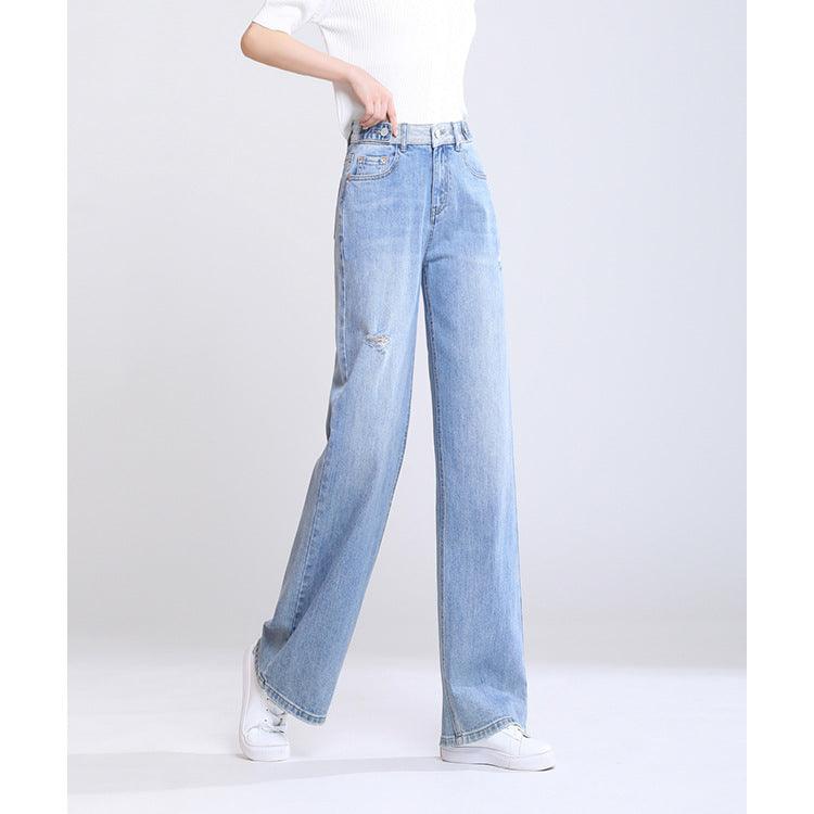 Super Wide Leg Jeans Loose High Waist