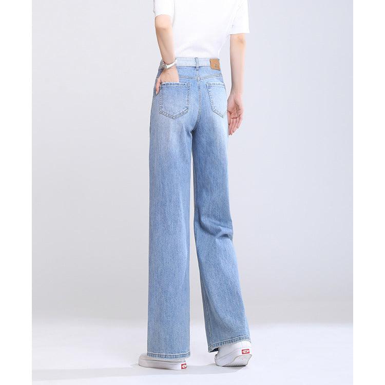 Super Wide Leg Jeans Loose High Waist