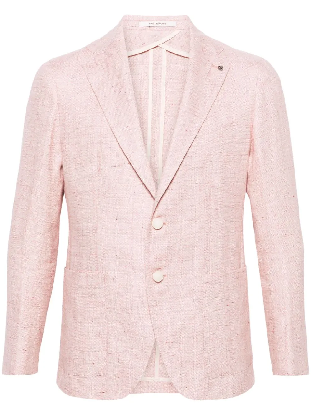 Tagliatore - Blazer boutonné pink à détail de broche