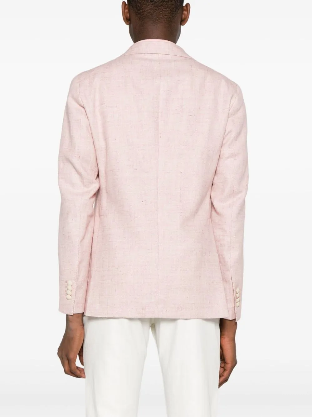 Tagliatore - Blazer boutonné pink à détail de broche