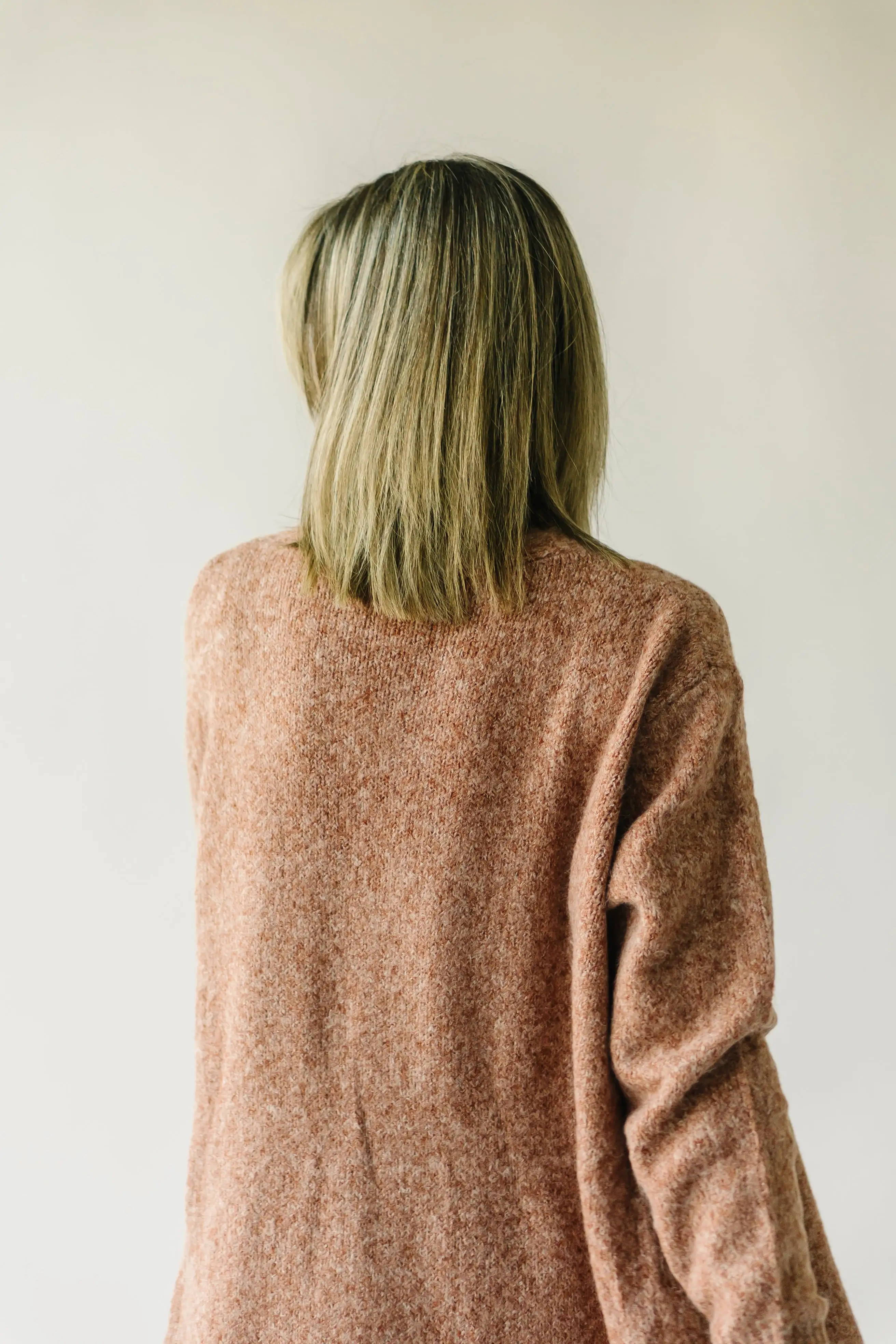 The Canby Pocket Detail Cardigan in Rust