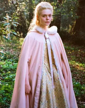 The Great Elle Fanning Pink Cloak Coat | Catherine Cloak Coat