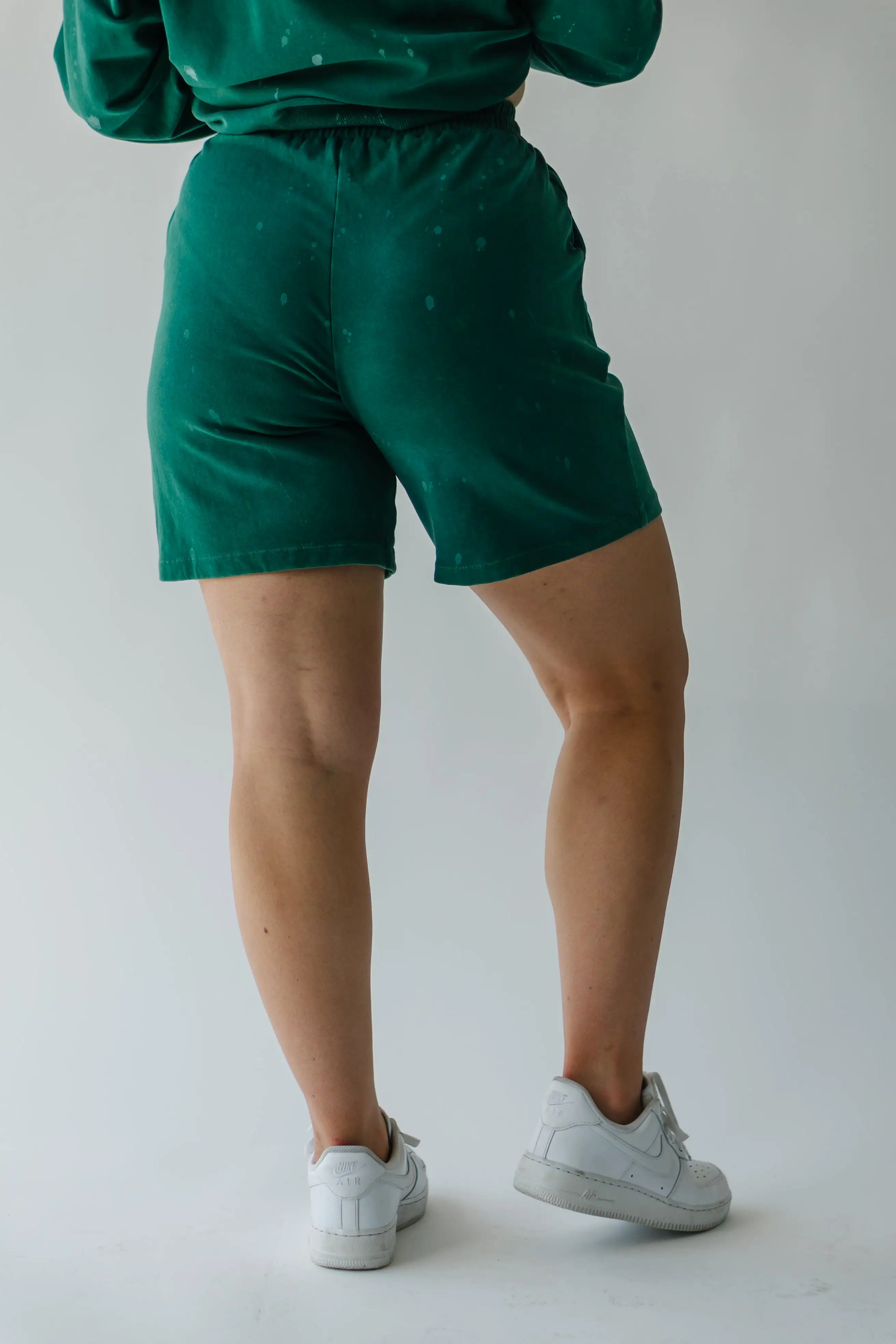 The Roswell Drawstring Shorts in Washed Green