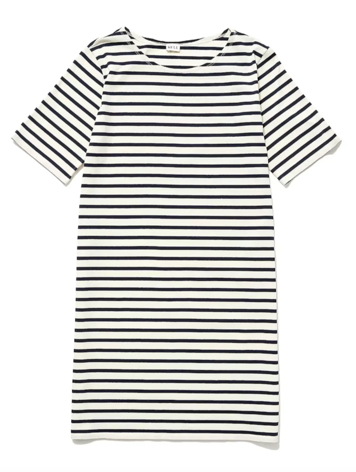 The Tee Dress - Cream/Navy