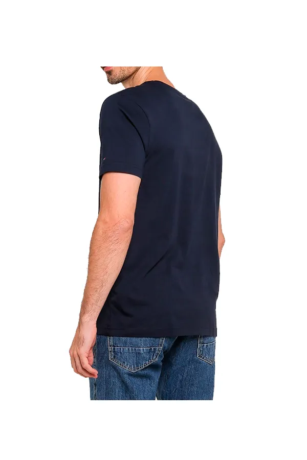 Tommy Hilfiger Organic Logo Tee Navy