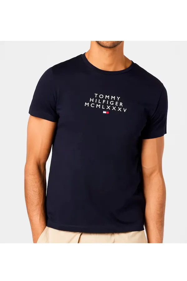 Tommy Hilfiger Tee Graphic Logo Navy