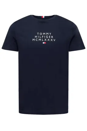 Tommy Hilfiger Tee Graphic Logo Navy