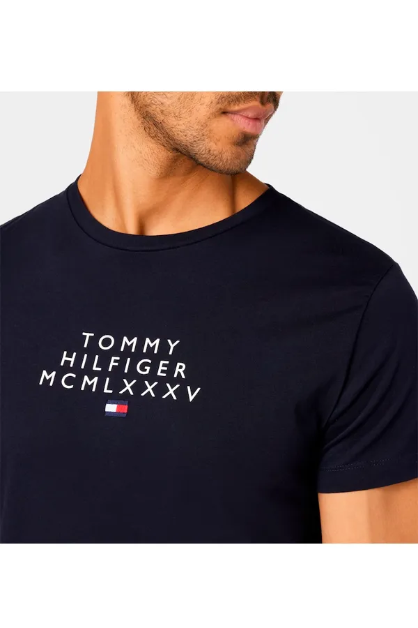 Tommy Hilfiger Tee Graphic Logo Navy