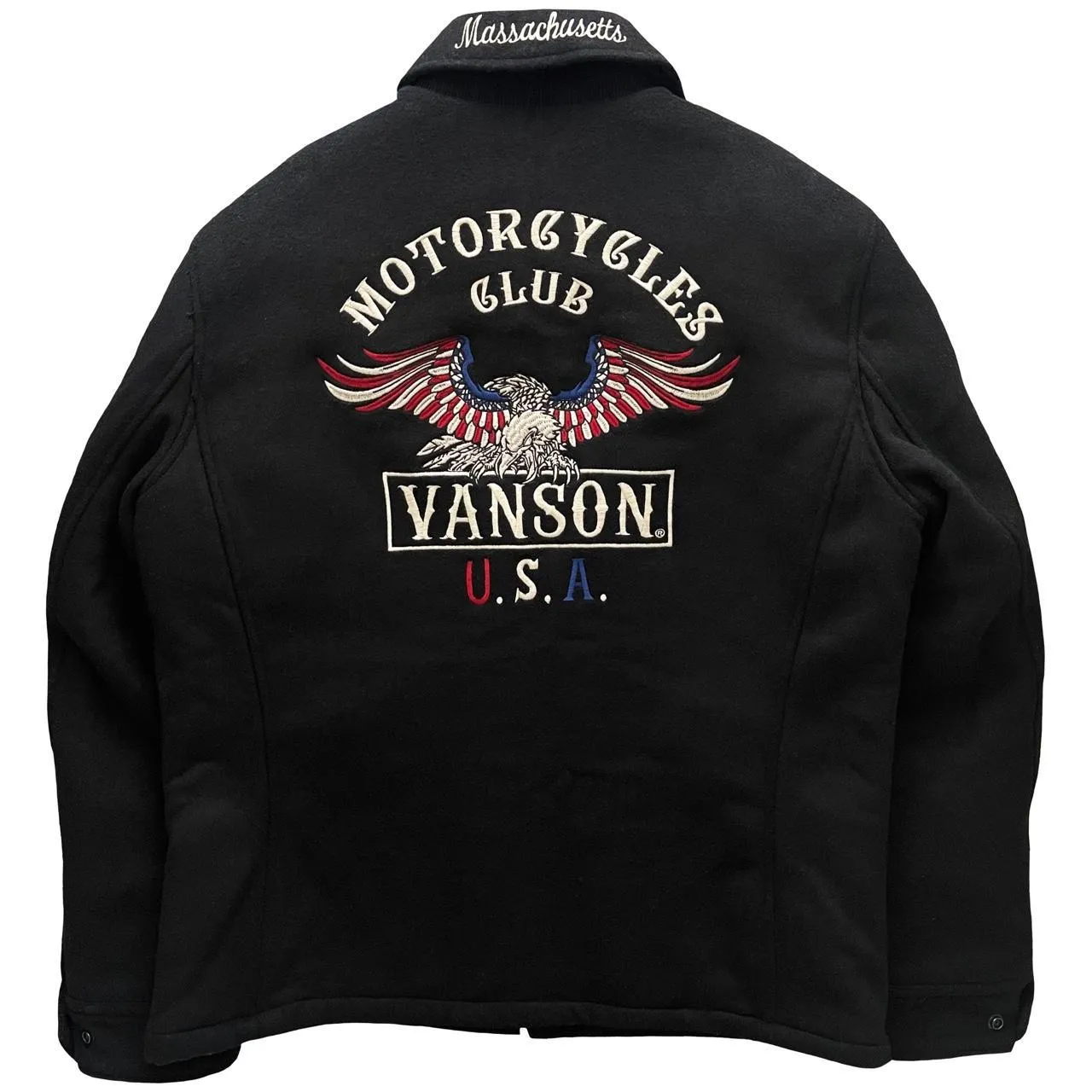 Vanson Wool Motorcycle Jacket