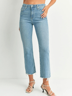 Vintage Crop Flare Light Denim