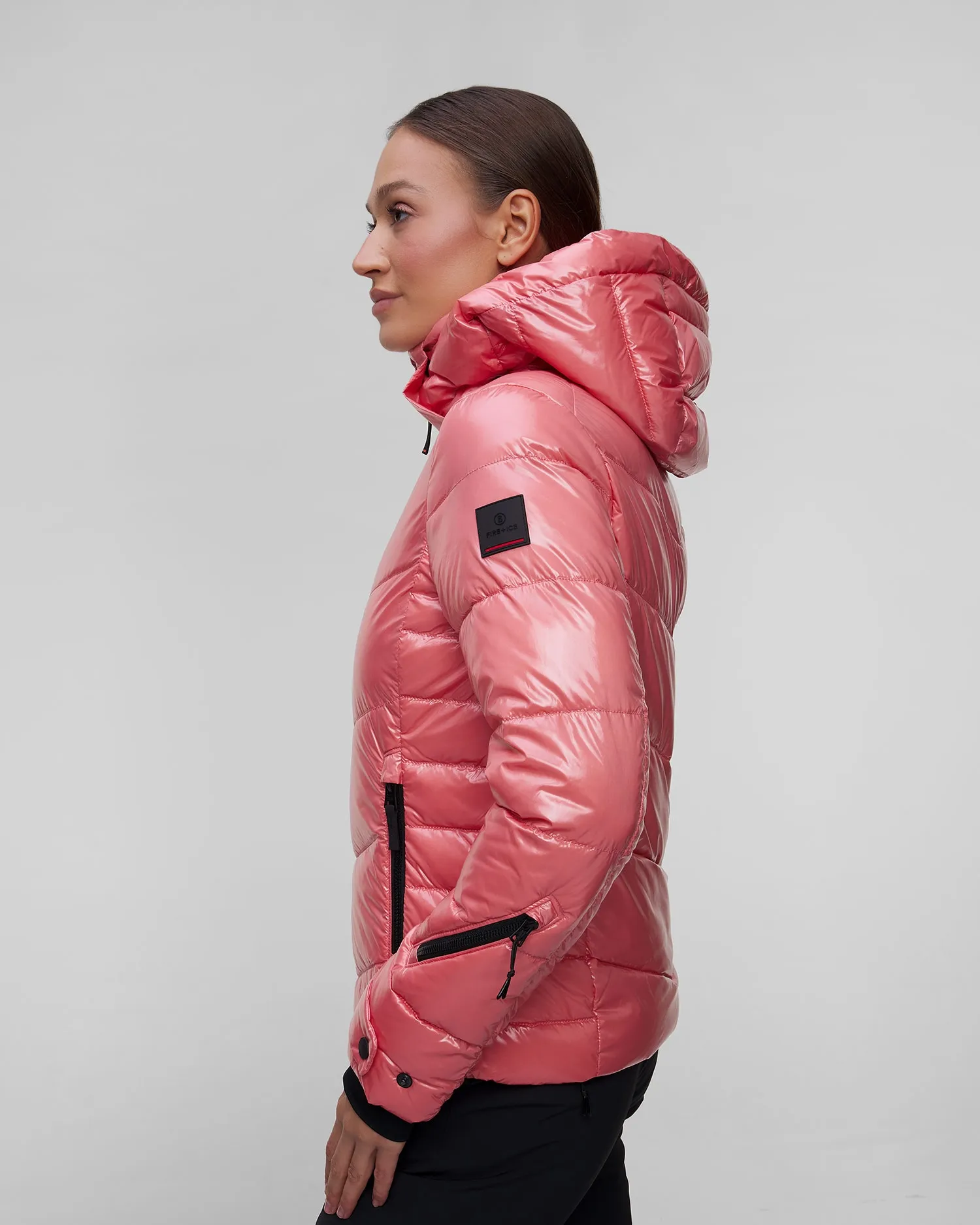 Women's pink ski jacket BOGNER FIRE+ICE Saelly2 34809140-505