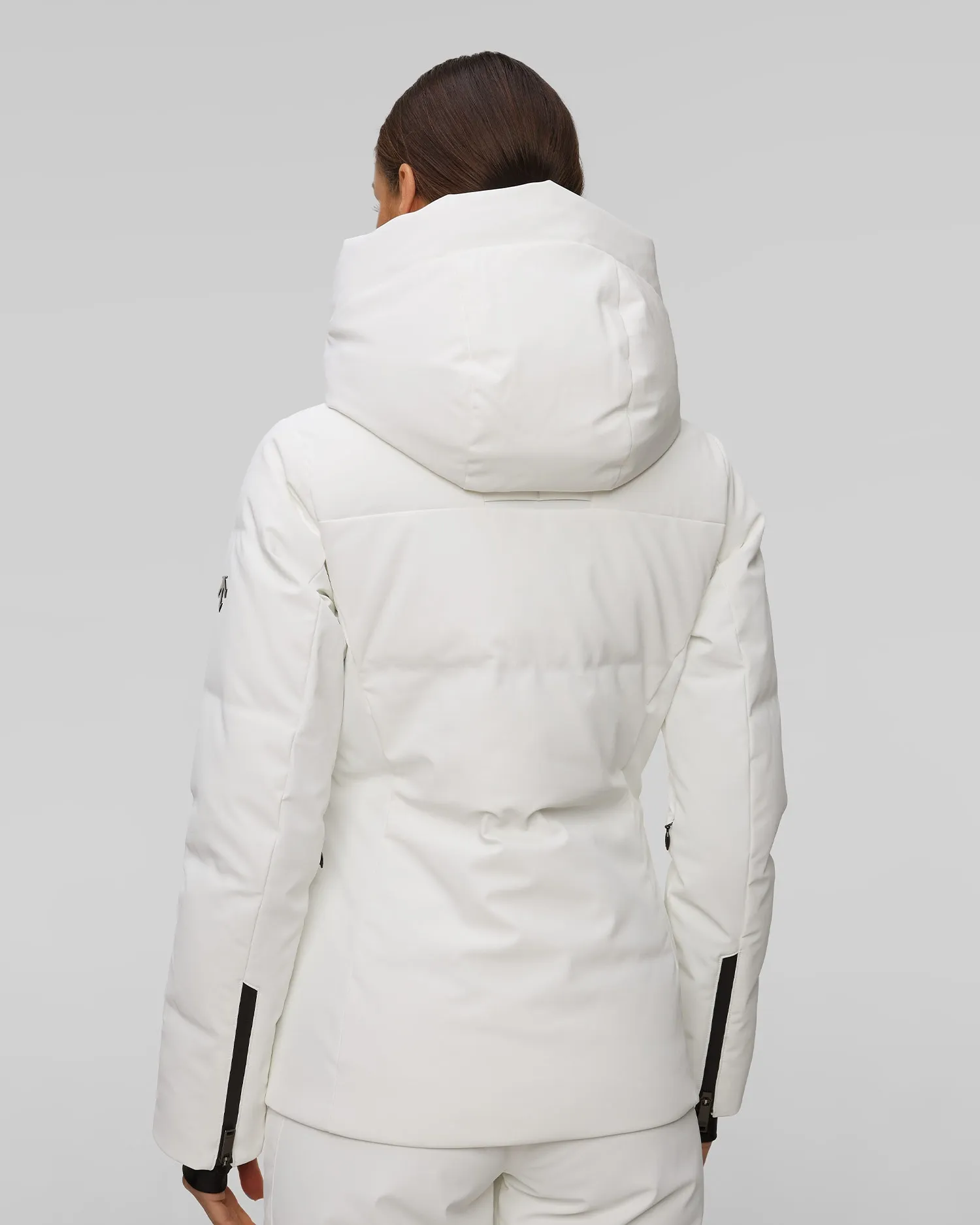 Women's ski jacket Descente Welded Down Off White DWWYGK21Y-sp2