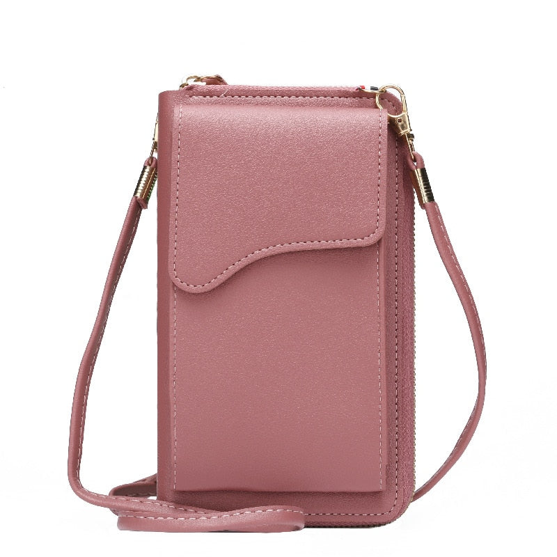 Women's Small Crossbody Shoulder Bags PU Leather Female Cell Phone Pocket Bag Ladies Purse Card Clutches Wallet Messenger Bags